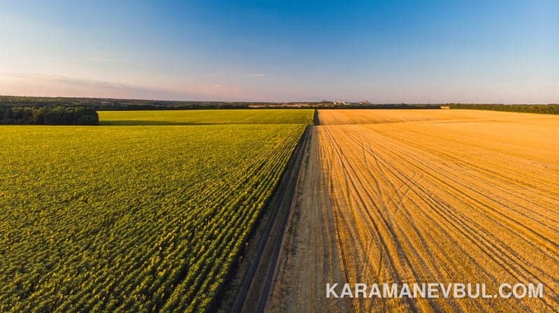 Karaman Yuvatepe Köyü asfalt sıfır Tarla.